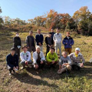 富雄丸山古墳の草刈り